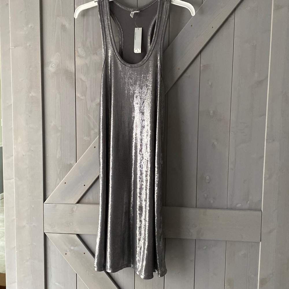 Old Navy gray/ silver shimmery dress